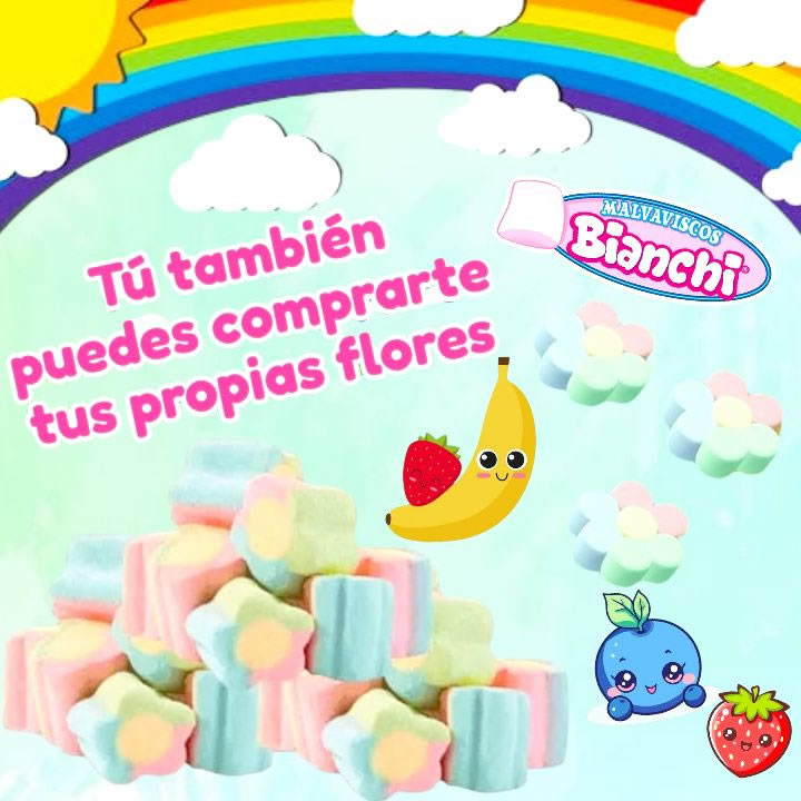 De La Rosa Malvaviscos Bianchi En Forma De Flor 400gr