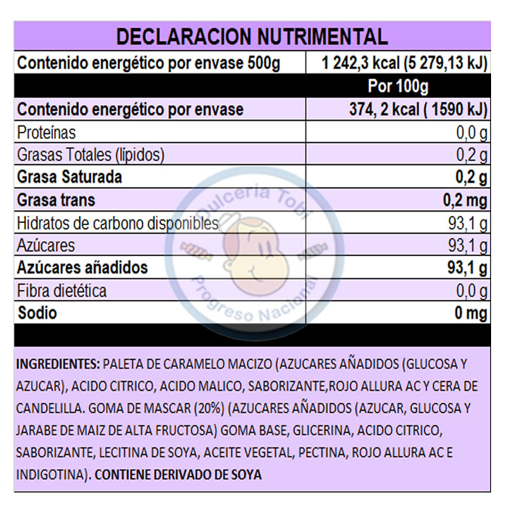 Paleta Bubbaloo Xtreme Fresa 20 Piezas