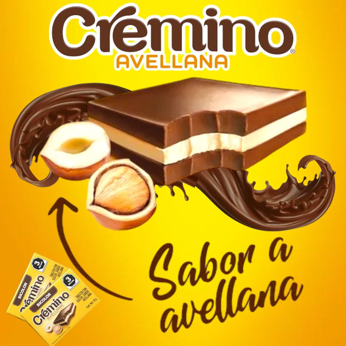 Cremino Chocolate En Forma De Tableta Bicolor 24 Piezas