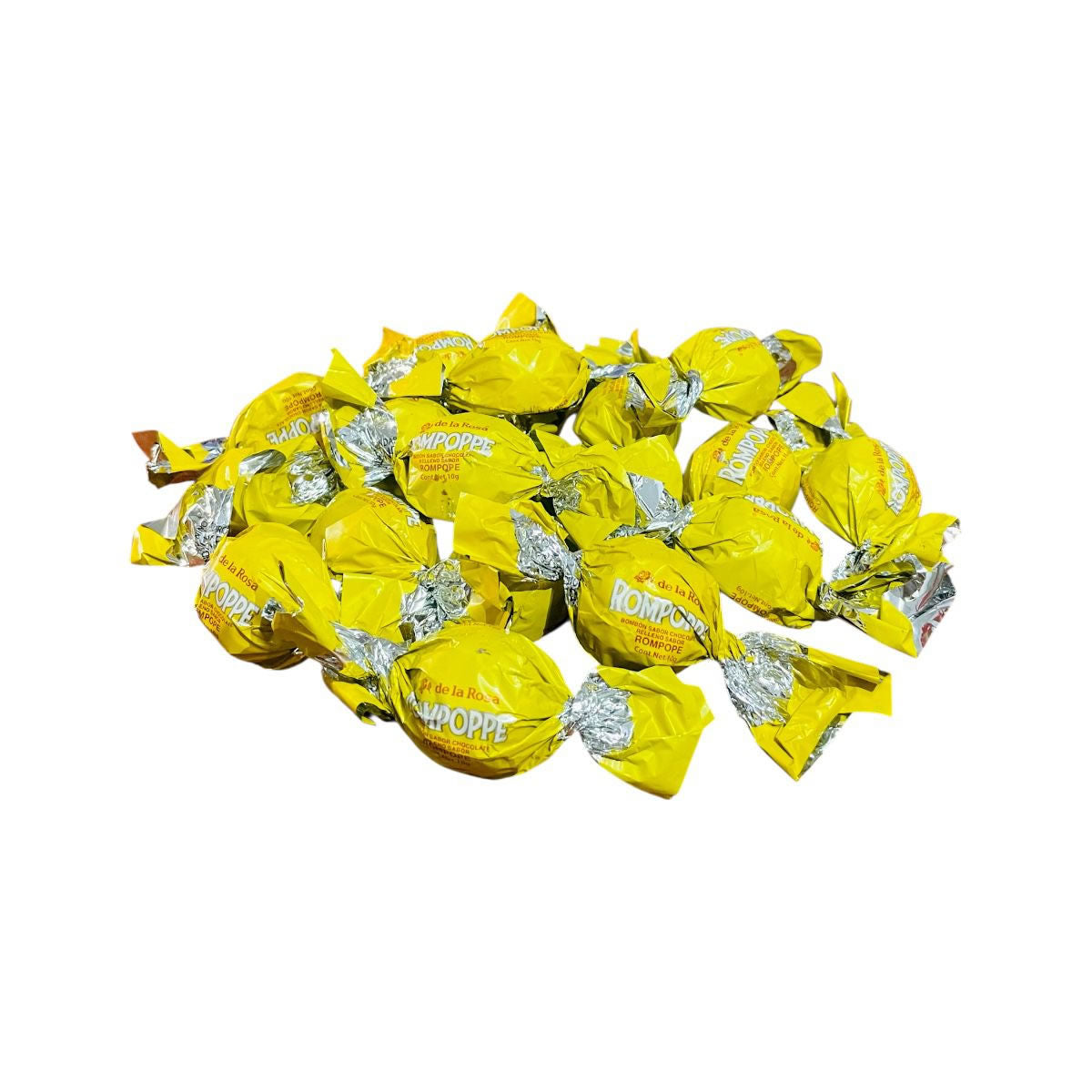 De La Rosa Bombon Sabor Chocolate Relleno Sabor Rompope 100Pz 1Kg
