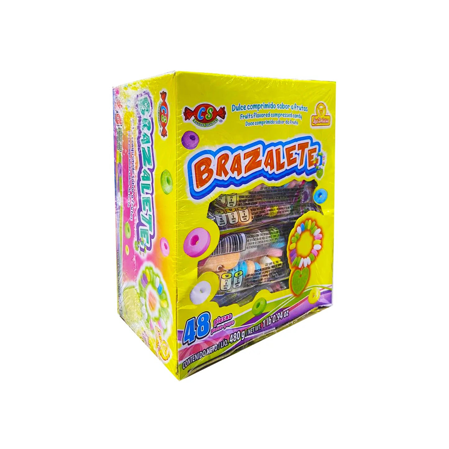 Las Delicias Brazalete Sabor Frutal 48Pz 480gr