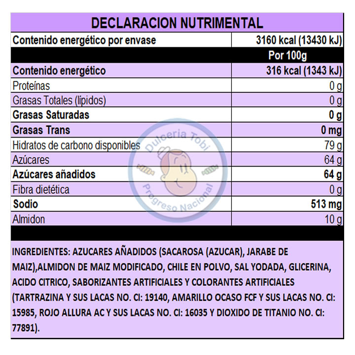 Gomitas Lucky Gummys Gajos De Naranja Enchilados 1 Kg