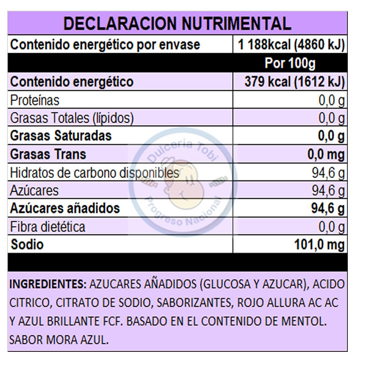 Halls Caramelo Macizo Sabor Mora Azul 12 Piezas