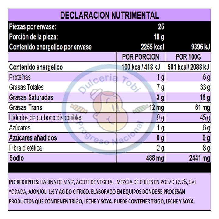 Kipi Churritos Con Ajonjolí Sabor Chile Y Limón 25Pz 450gr