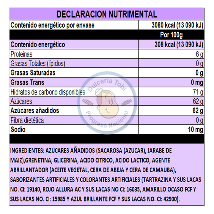 Gomitas Lucky Gummys Lombriz Sabores Frutales 1kg