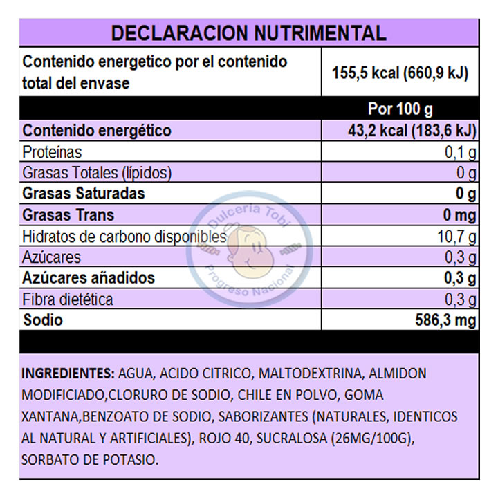 Lucas Gusano Dulce Enchilado Sabor Chamoy 10pz 360gr