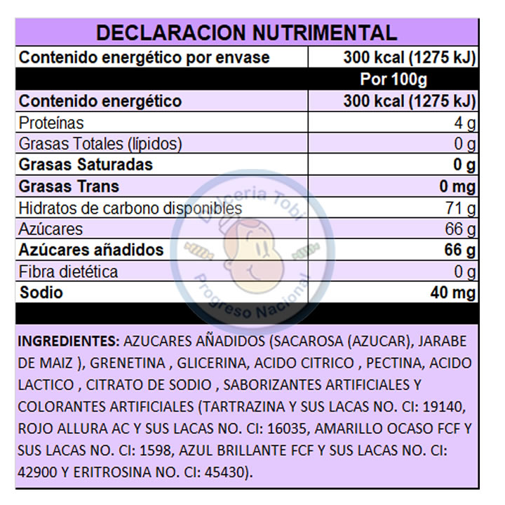 Gomitas Lucky Gummys Frutitas Azucaradas 100g.