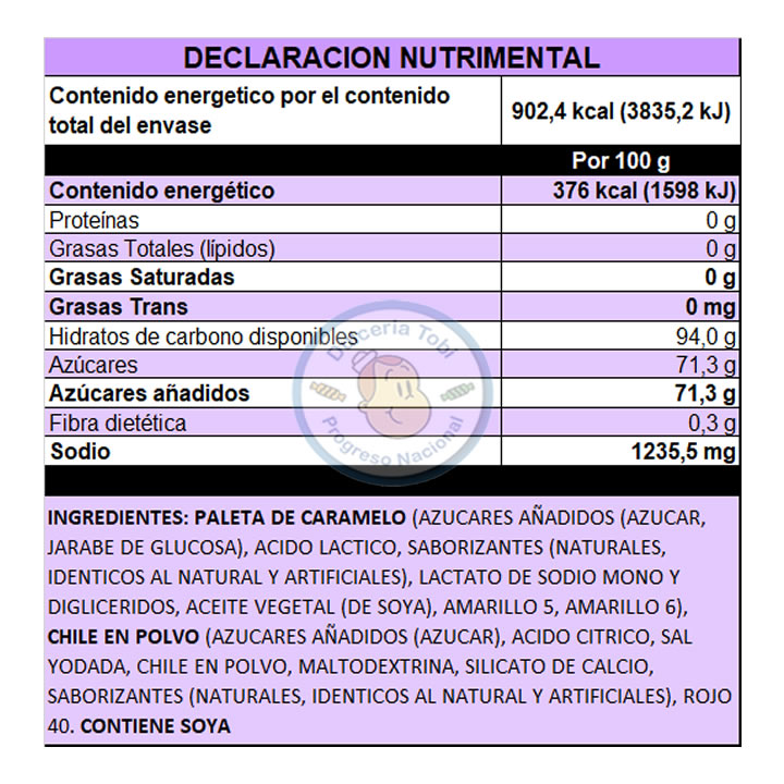 Lucas Muecas Paleta De Caramelo Sabor Mango Con Chile En Polvo 10pz 240gr