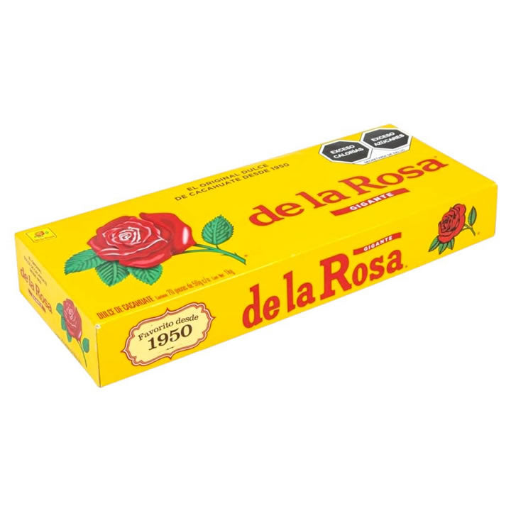 Mazapan De Cacahuate Original Gigante De La Rosa 20 Piezas De 50g c/u 1kg