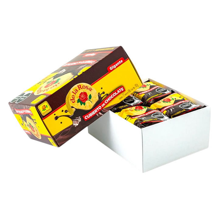 Mazapan De Cacahuate Cubierto De Chocolate Gigante De La Rosa 12 Piezas De 60g c/u 792g