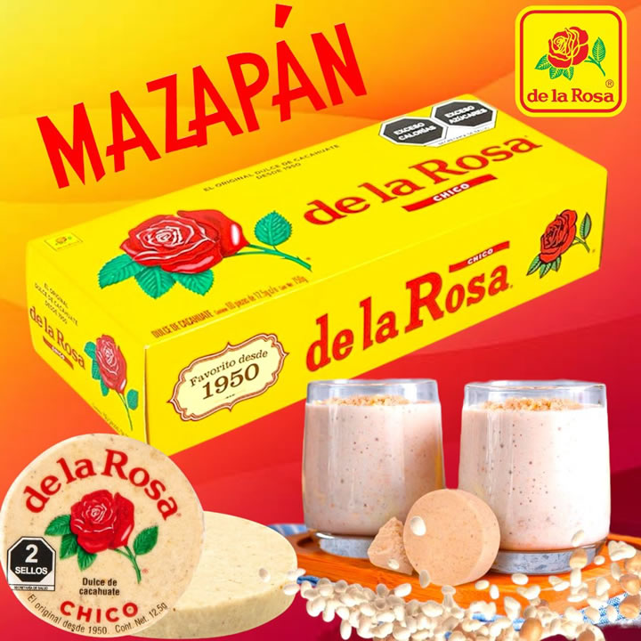 Mazapan De Cacahuate Original De La Rosa Chico 60 Piezas 750g