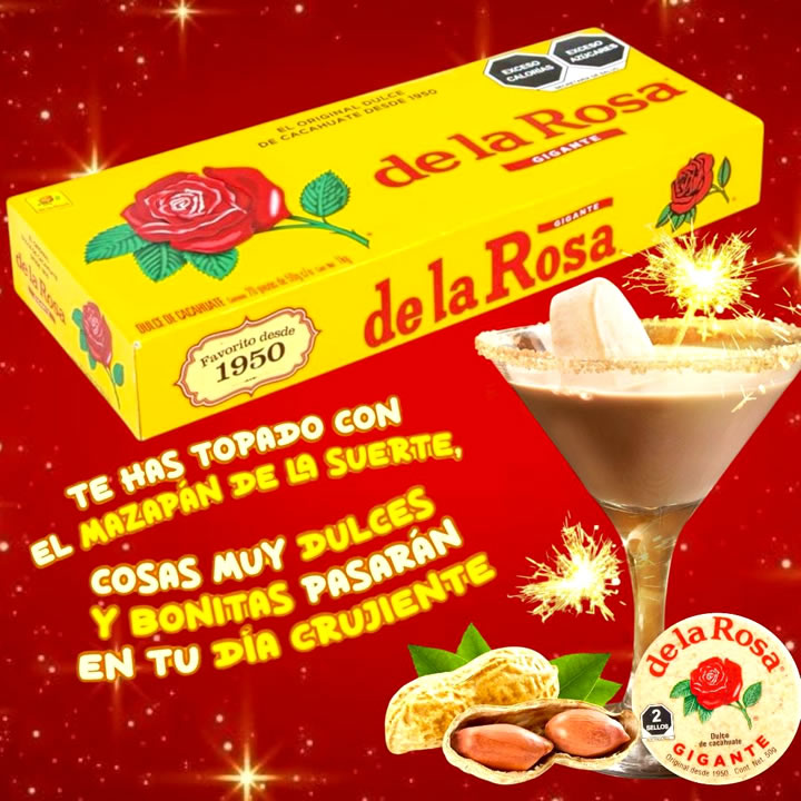 Mazapan De Cacahuate Original Gigante De La Rosa 20 Piezas De 50g c/u 1kg