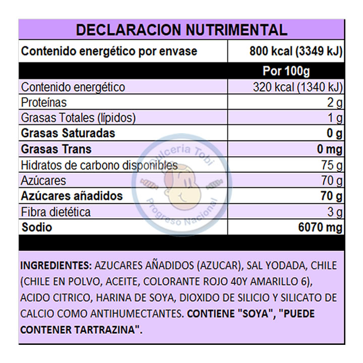Miguelito Chilito En Polvo Original 250g