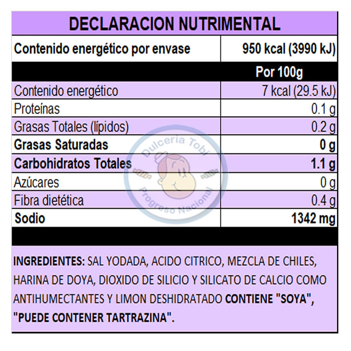 Miguelito Chilito En Polvo Sabor Sal Y Limon Botella 220gr