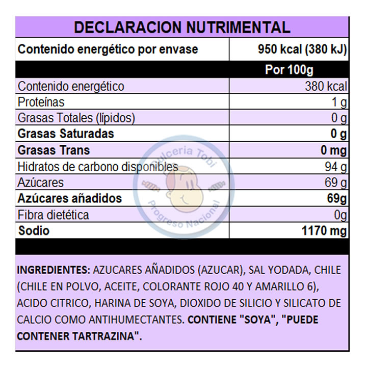 Miguelito Chilito En Polvo Sabor Tamarindo 250gr