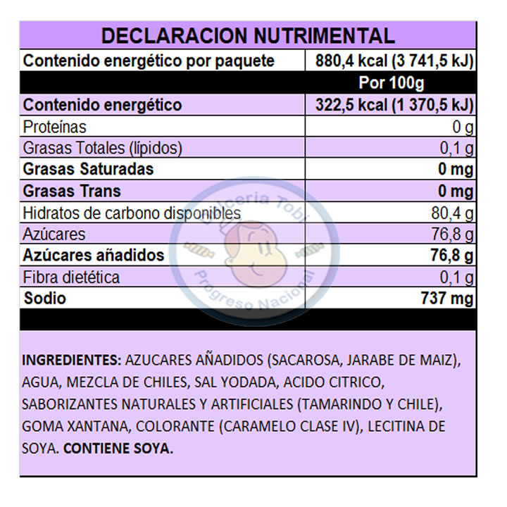 Pelon Pelo Rico Mini Sabor Tamarindo 18 Piezas