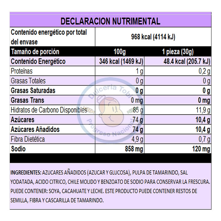 Pulparindo Original De La Rosa 20 Piezas De 14G C/u