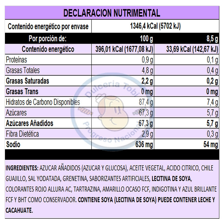 Paleta Suave Acidulada Con Chile De La Rosa 40Pzas