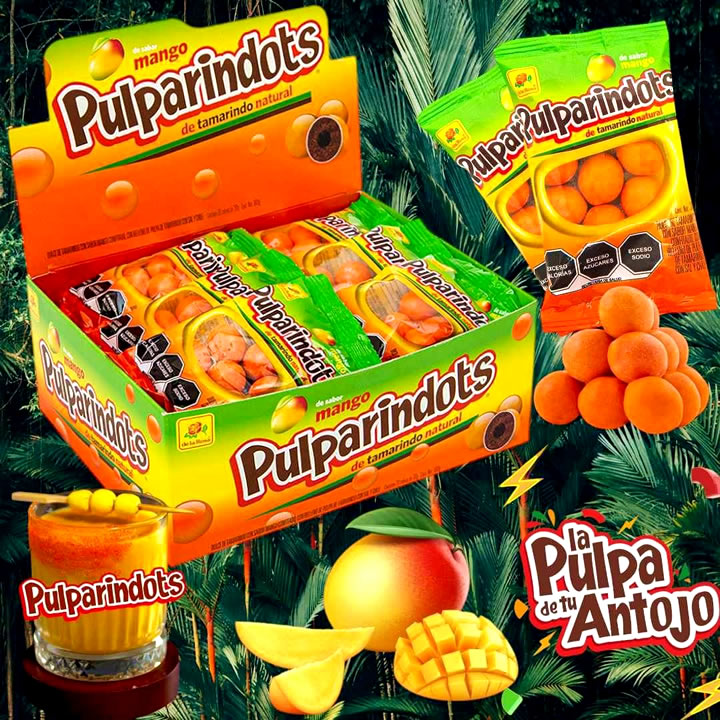 Pulparindots Mango De La Rosa 20 piezas