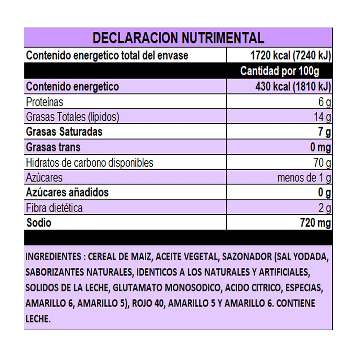 QueTotis Botana De Maiz Sabor Cheddar 400g