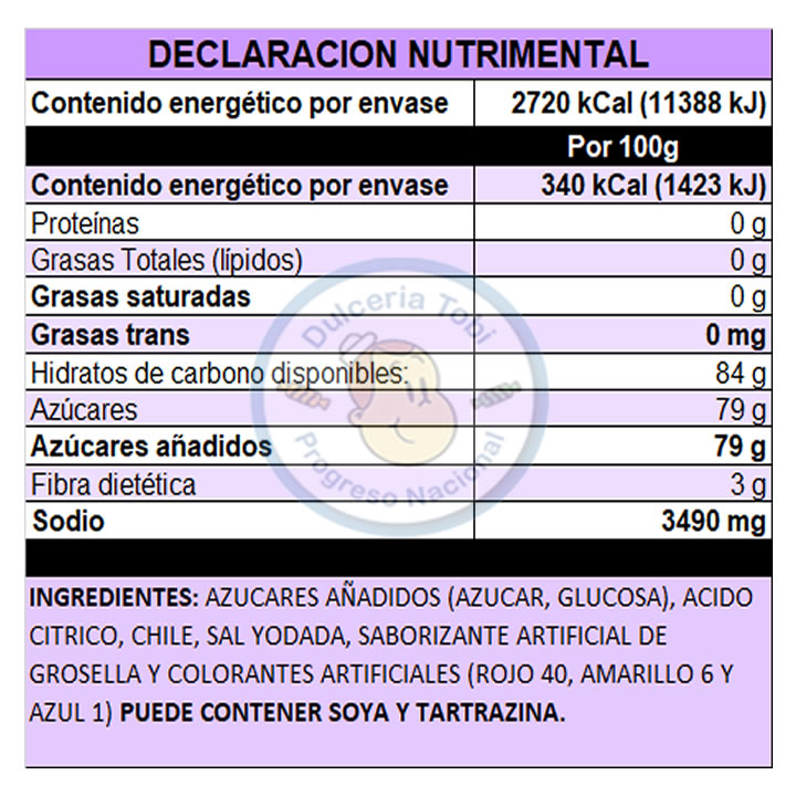 Paleta Miguelito Raqueta Mango Con Chile 40 Piezas Caramelo Macizo