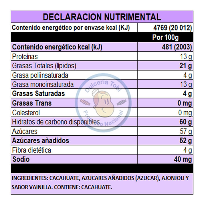 Sol Cacahuate Garapiñado Con Ajonjolí Botana 1kg