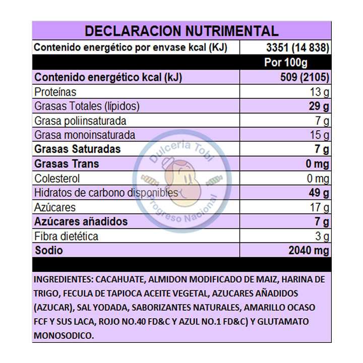 Sol Cacahuate Holandés Enchilado Botana 700gr