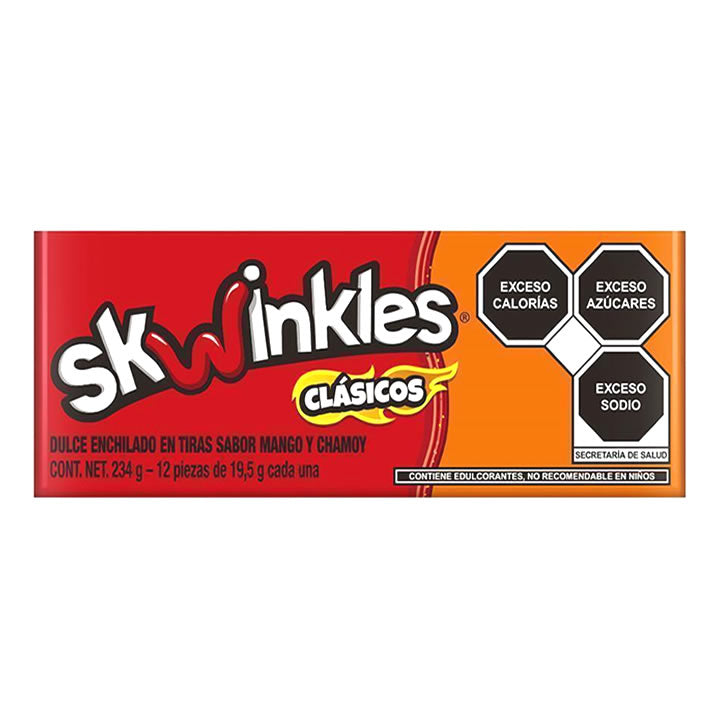 Skwinkles Clásicos De Mango/Chamoy 12 piezas