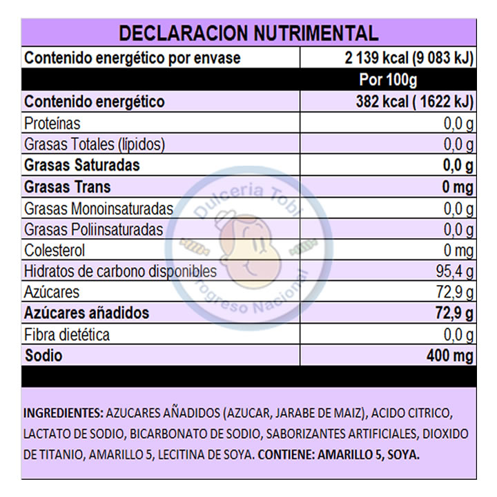 Vero Paleta De Tarrito 40 Piezas 560G