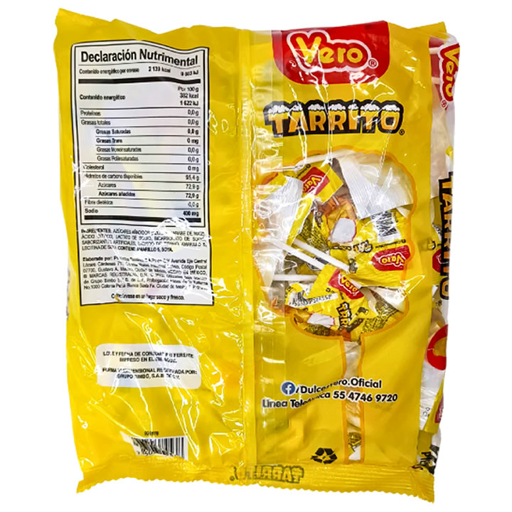 Vero Paleta De Tarrito 40 Piezas 560G