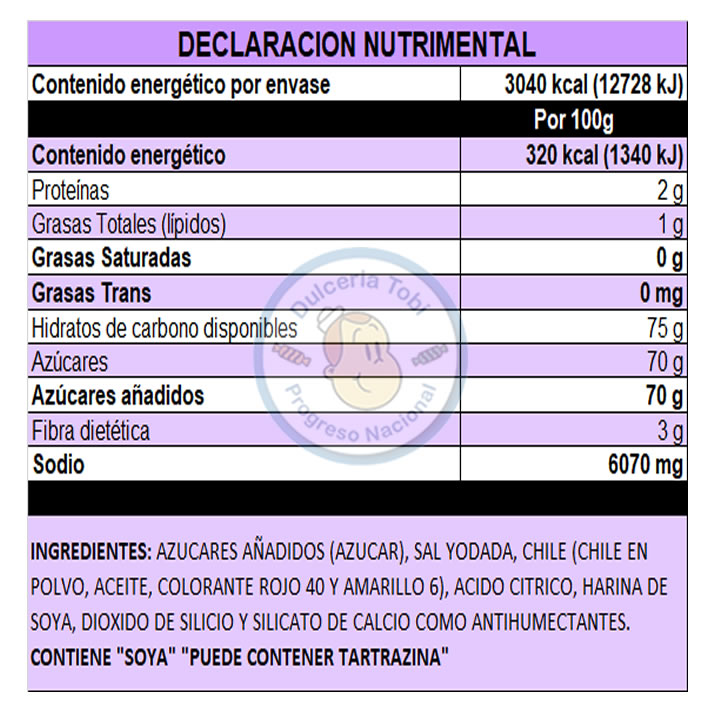 Miguelito Chilito En Polvo Enchilado Sabor Mora Azul Tarro De 950g