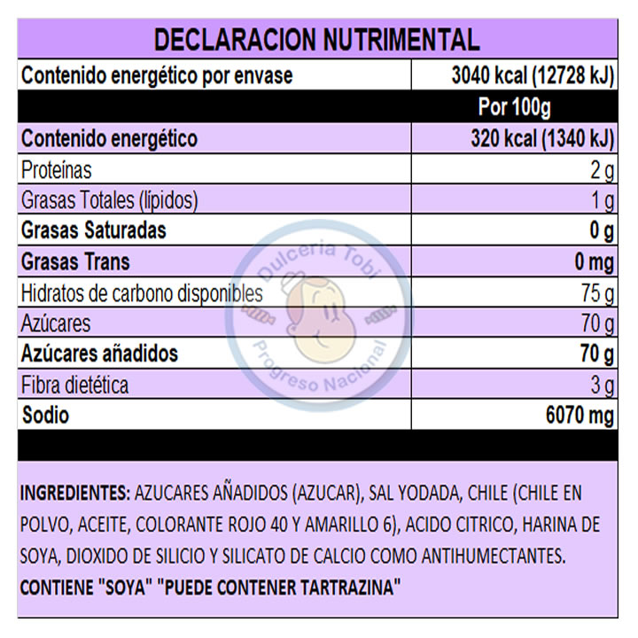 Miguelito Chilito En Polvo Sabor Uva Tarro De 950g