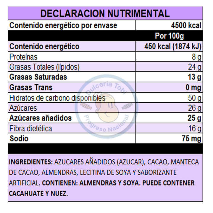 Laposse Teens Chocolate Noir Amargo Con Almendras 1Kg