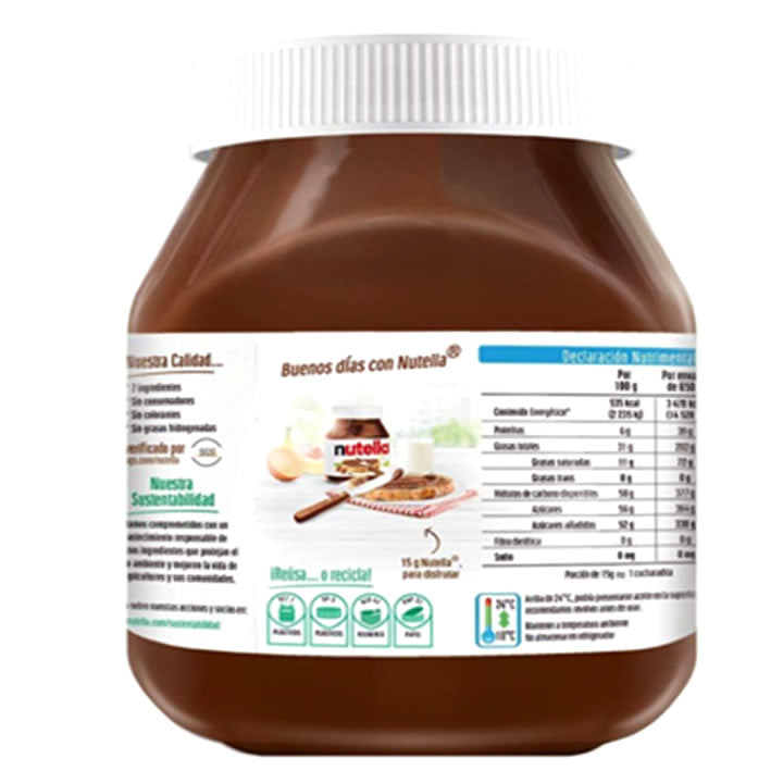 Nutella Crema De Avellanas Con Cacao 950G