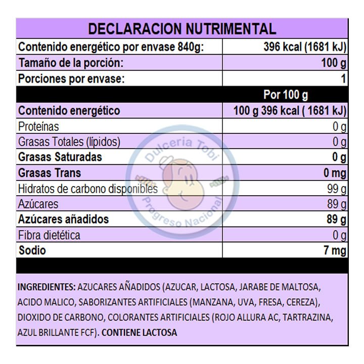 Las Delicias Trueno Pop Caramelo Tronador Sabores Frutales 50Pz 100gr