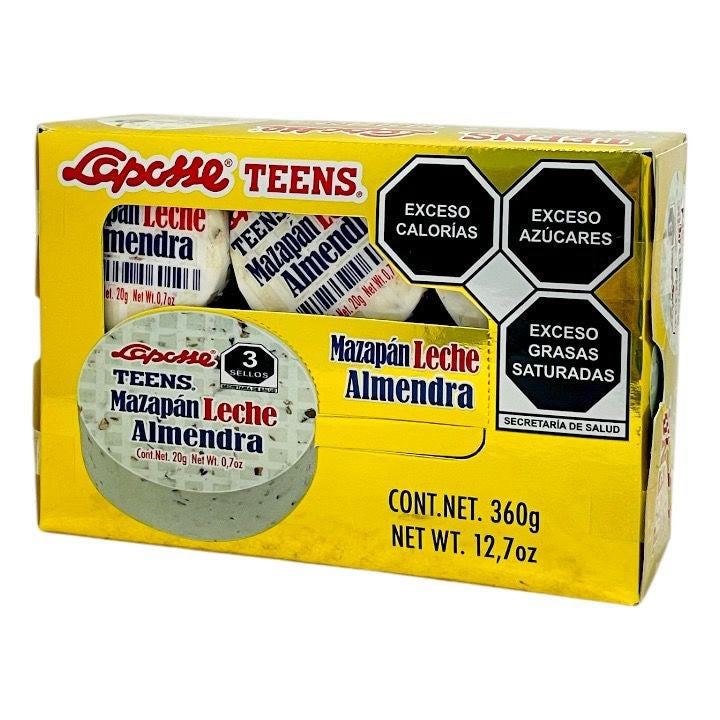 Laposse Mazapan Leche Almendra 18pz 360gr