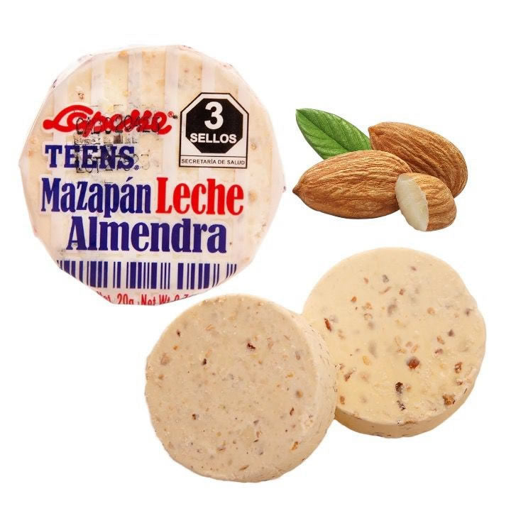 Laposse Mazapan Leche Almendra 18pz 360gr