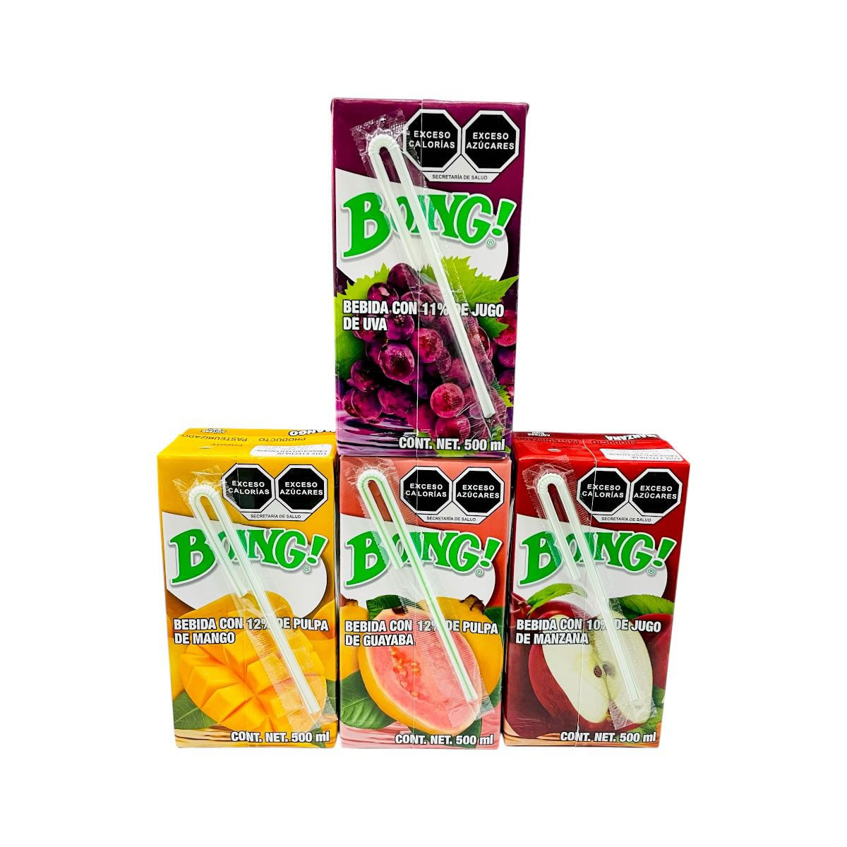 Boing Jugos Con Pulpa De Fruta Sabores Surtidos 24 piezas 500ml c/u