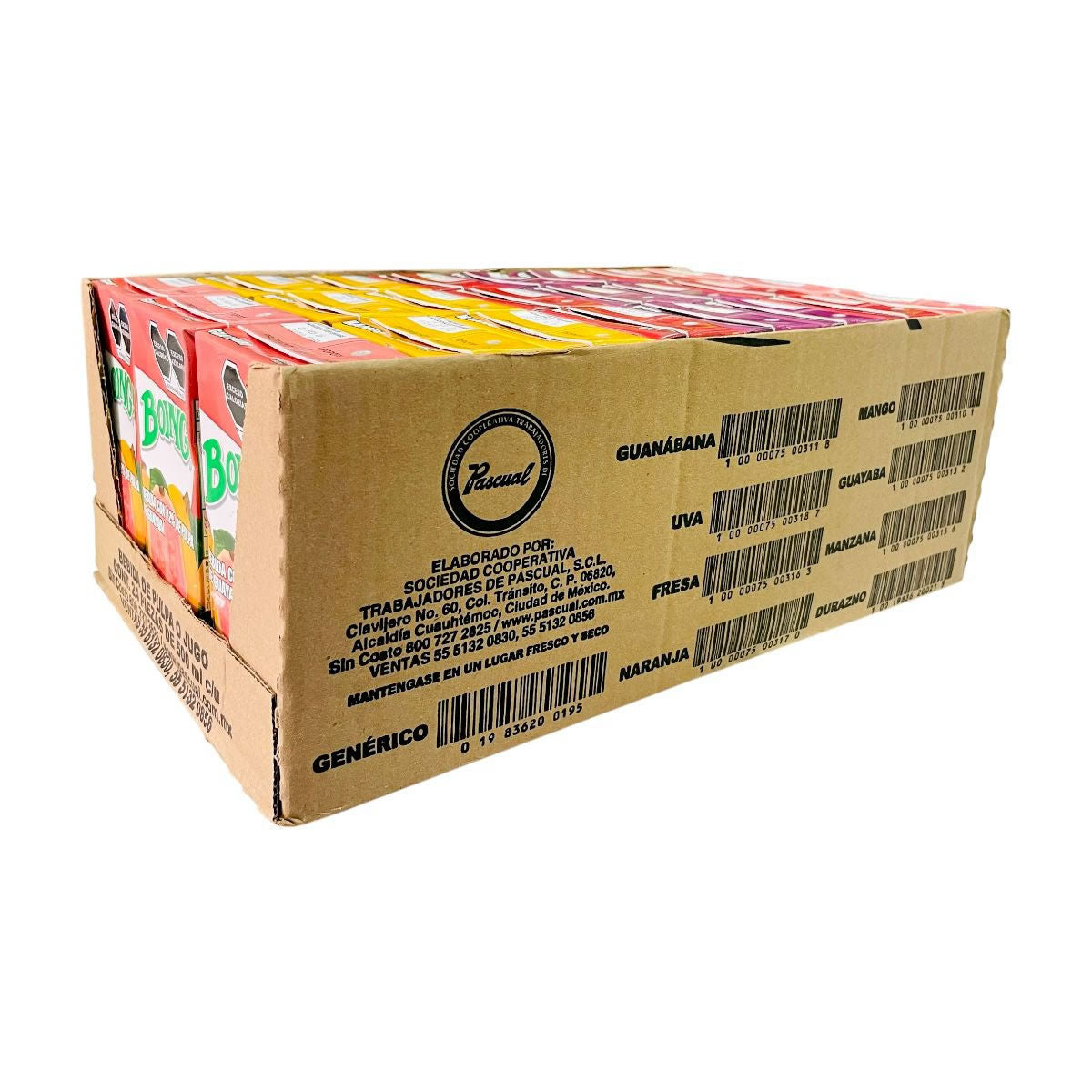 Boing Jugos Con Pulpa De Fruta Sabores Surtidos 24 piezas 500ml c/u