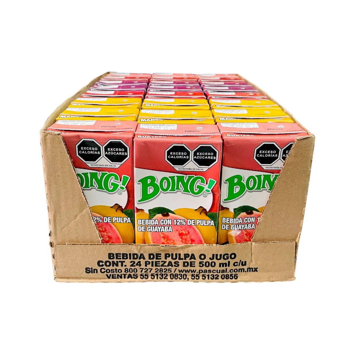 Boing Jugos Con Pulpa De Fruta Sabores Surtidos 24 piezas 500ml c/u