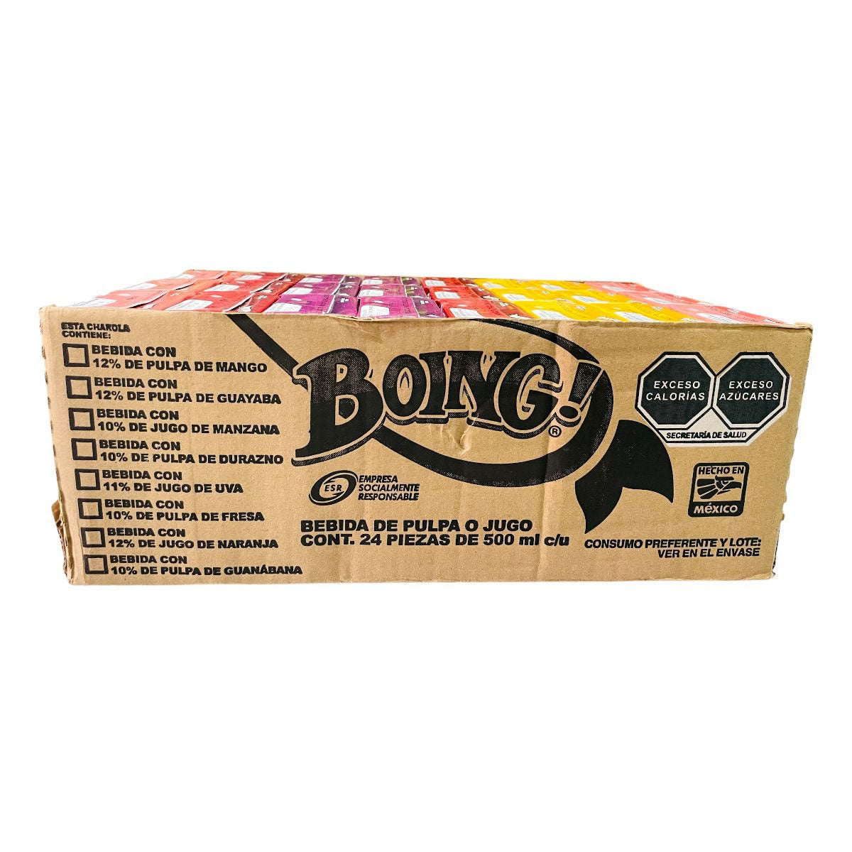 Boing Jugos Con Pulpa De Fruta Sabores Surtidos 24 piezas 500ml c/u