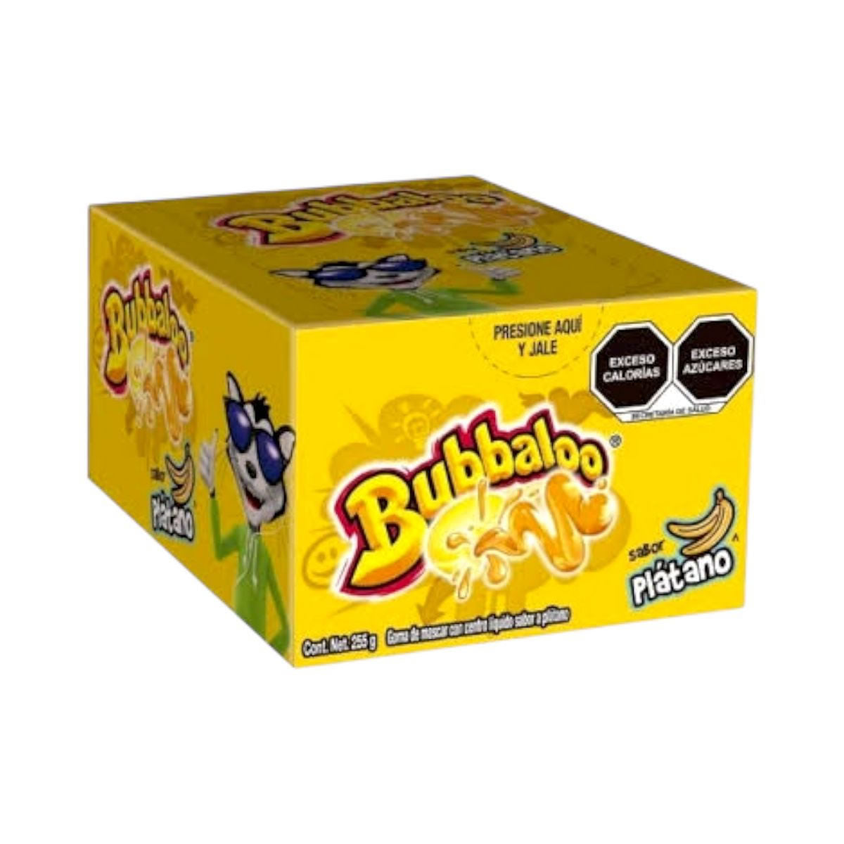 Bubbalo Goma De Mascar Con Centro Liquido Sabor Platano 47Pz