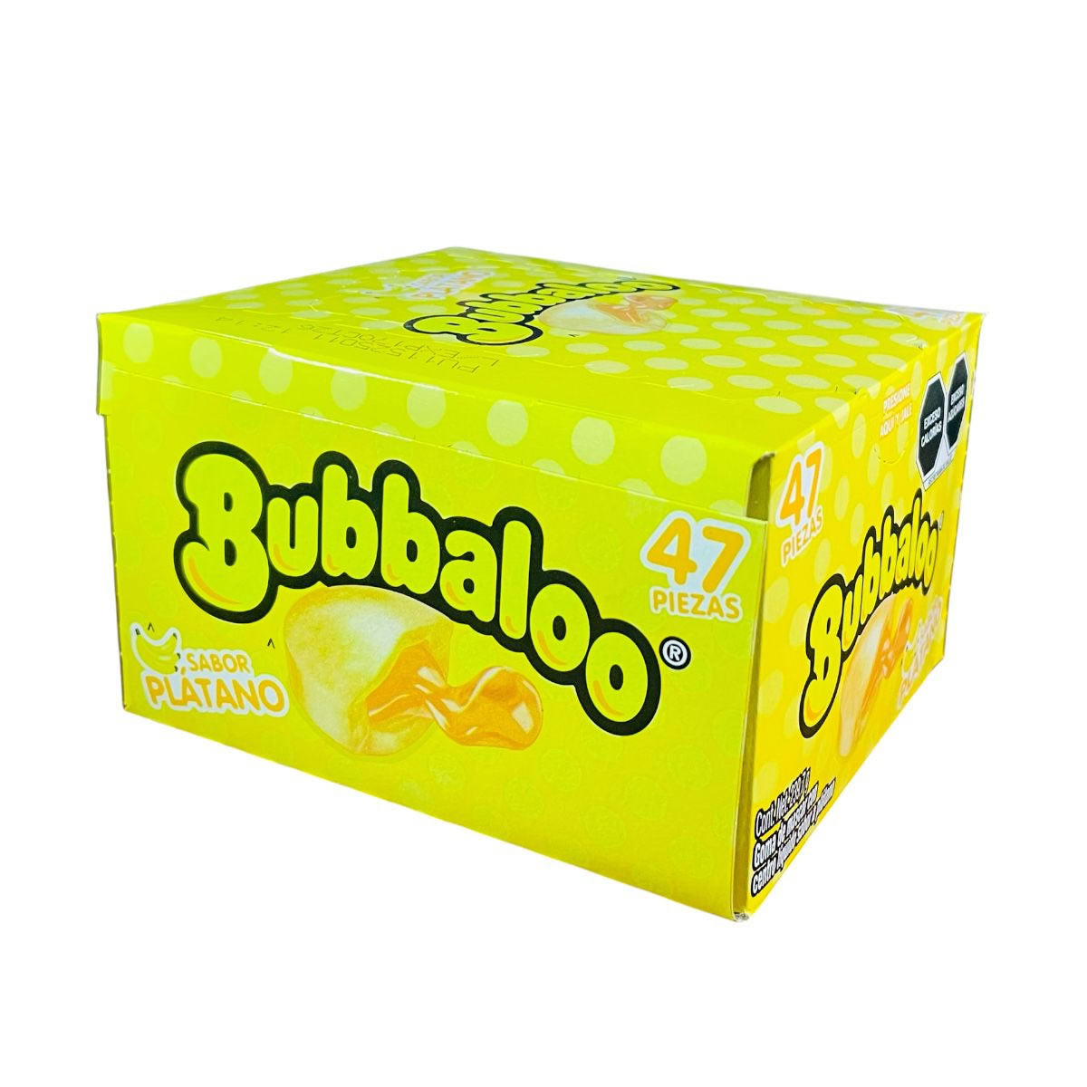 Bubbalo Goma De Mascar Con Centro Liquido Sabor Platano 47Pz