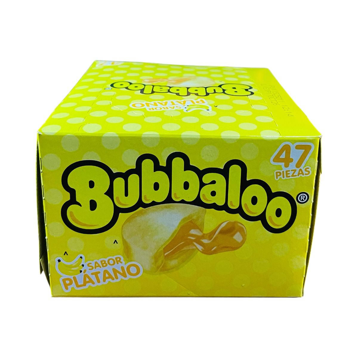 Bubbalo Goma De Mascar Con Centro Liquido Sabor Platano 47Pz