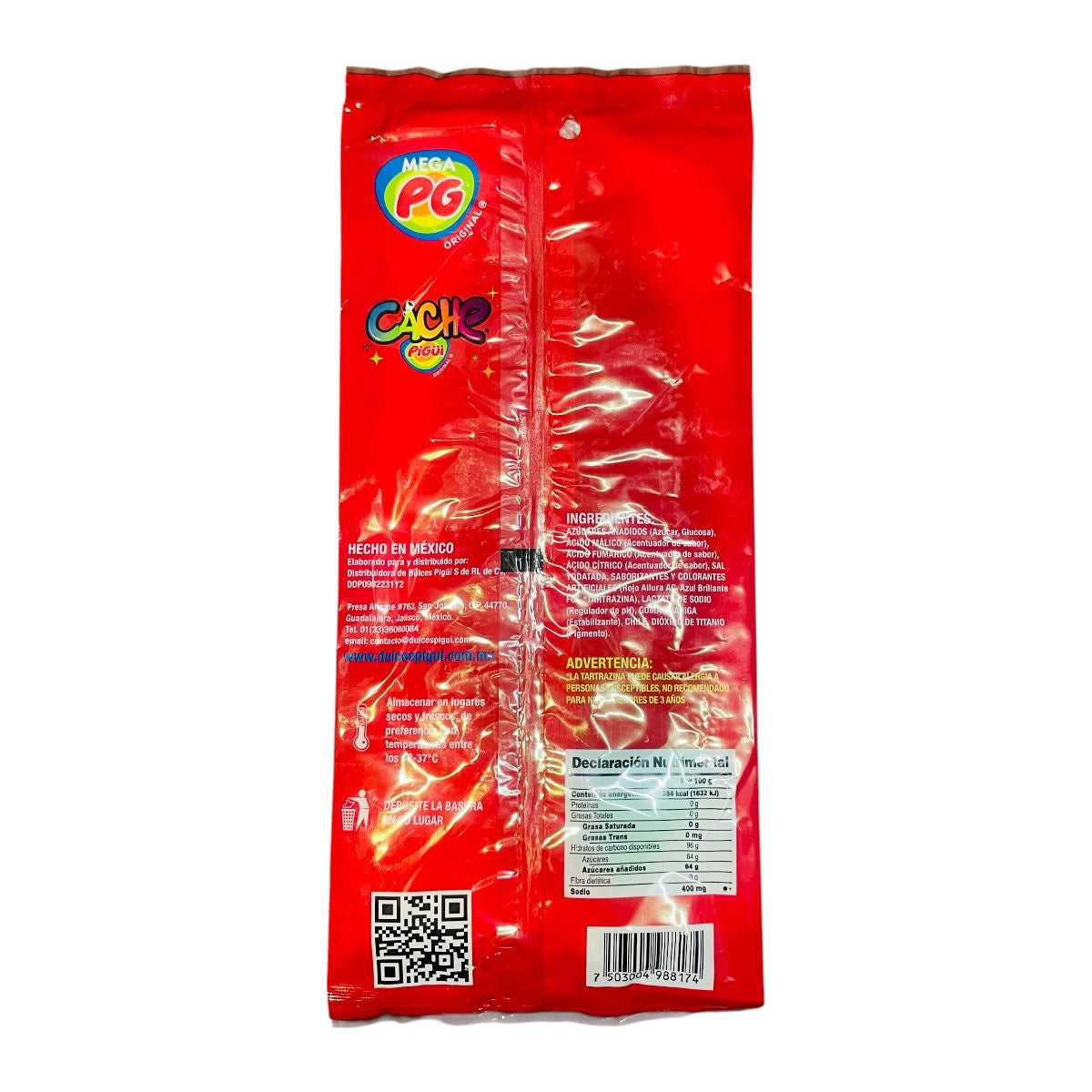 Cachetada Pigui De Caramelo Suave Picosito Bisabor Dulce 20 Piezas