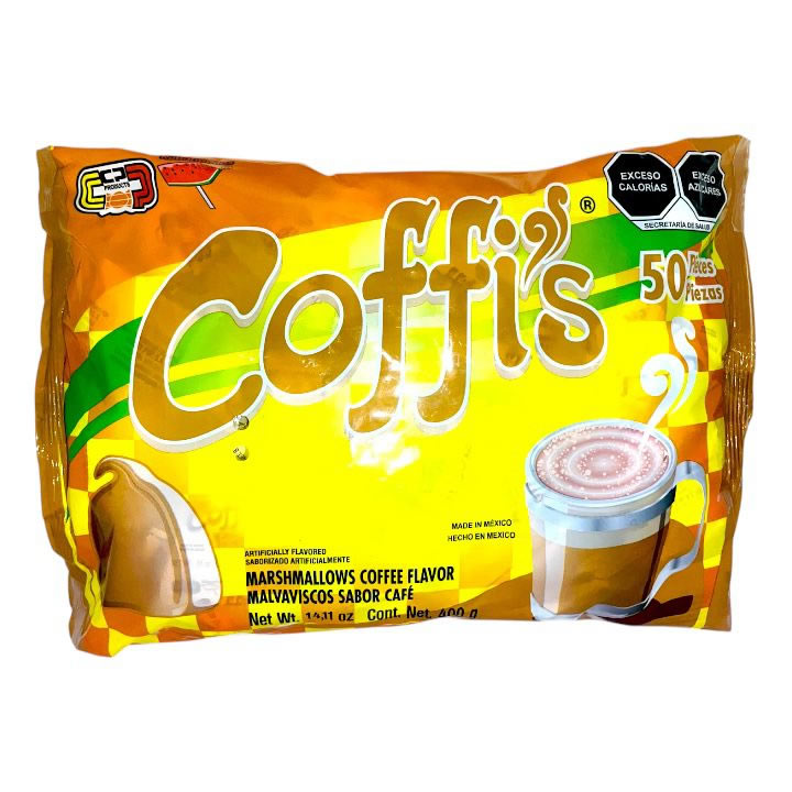 Malvavisco Coffis Sabor Café 50 Piezas 400gr