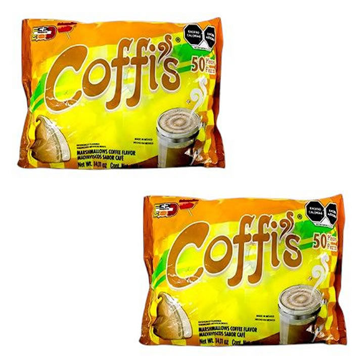 Malvavisco Coffis Sabor Café 50 Piezas 400gr
