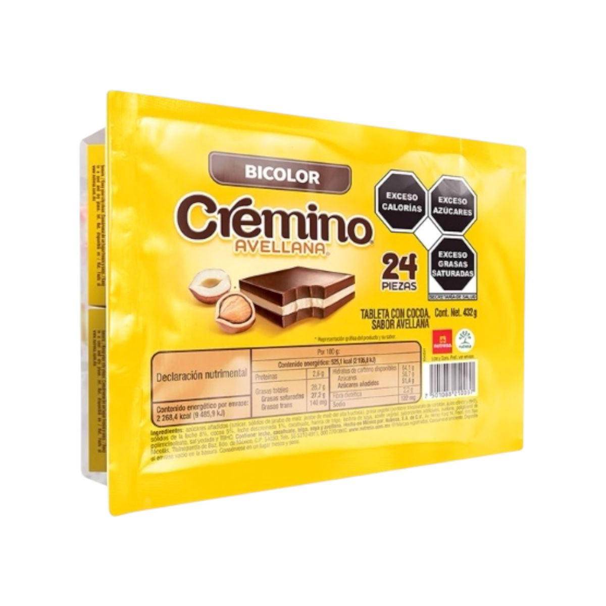 Cremino Chocolate En Forma De Tableta Bicolor 24 Piezas
