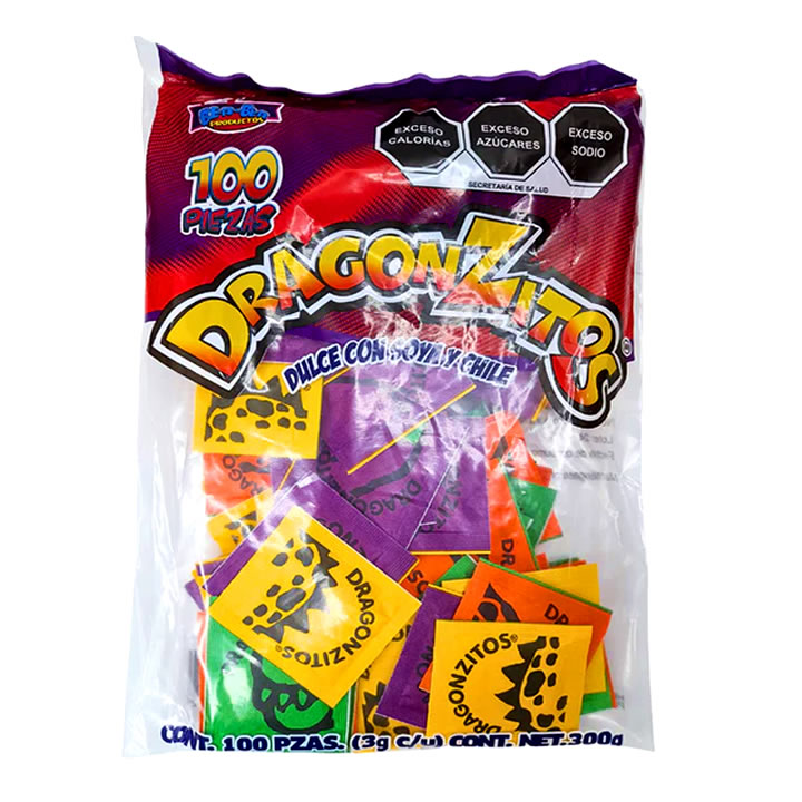 Dragonzitos Bolsa De Dulce En Polvo Con Chile 100Pzas – Dulceria tobi