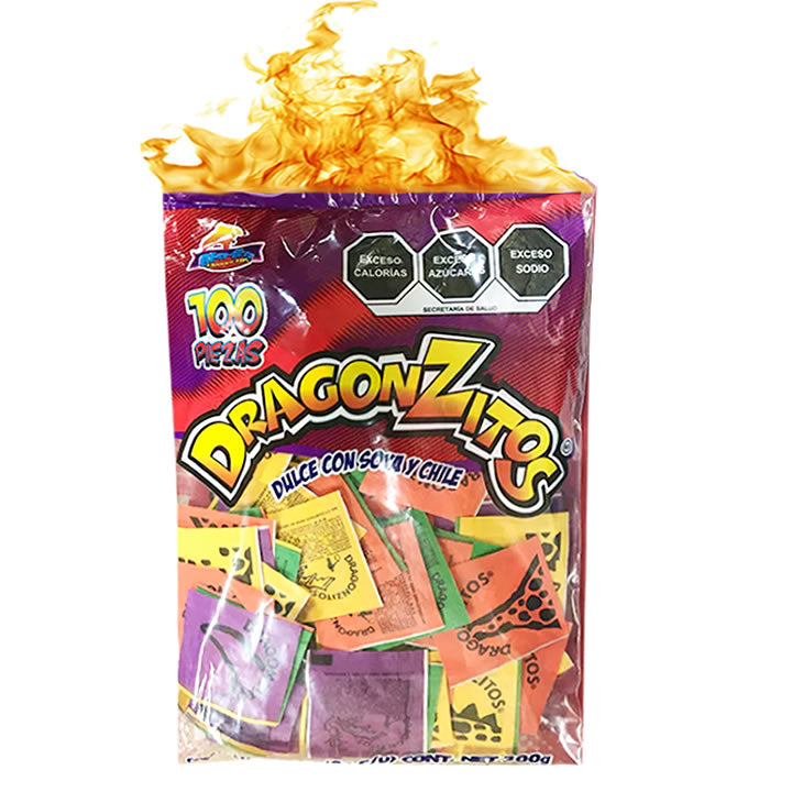 Dragonzitos Bolsa De Dulce En Polvo Con Chile 100Pzas